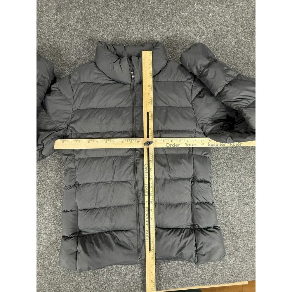 Uniqlo Ultra Light Down Jacket Womens Medium Black Puffer Full Zip